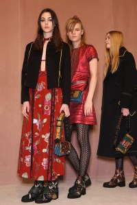Backstage at Burberry RTW Fall 2016