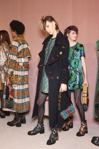 Backstage at Burberry RTW Fall 2016