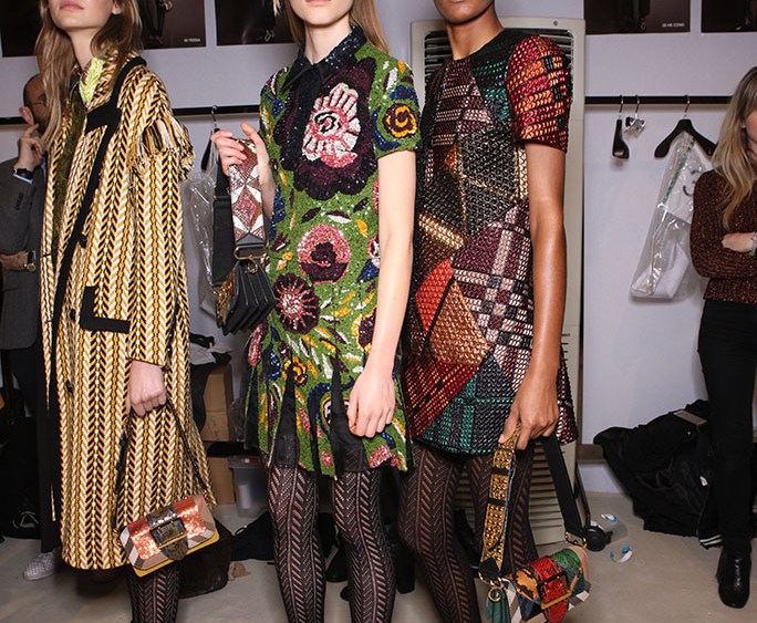 Backstage at Burberry RTW Fall 2016