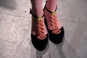 Backstage at Charlotte Olympia RTW Fall 2016