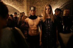 Backstage at Julien MacDonald RTW Fall 2016