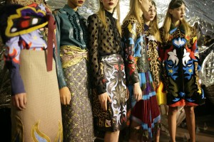 Backstage at Mary Katrantzou RTW Fall 2016