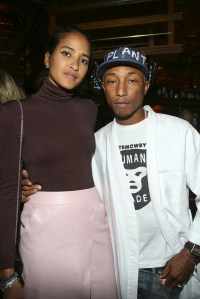 Helen Lasichanh and Pharrell Williams Chanel and Charles Finch 2016 Pre-Oscars Dinner