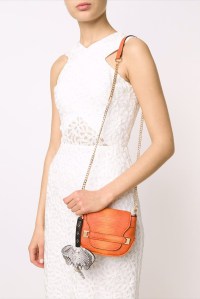 A handbag by Christian Siriano.