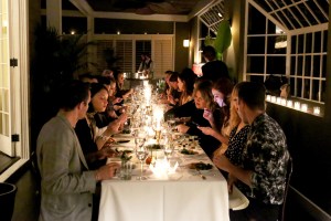 The scene at Chateau Marmont.