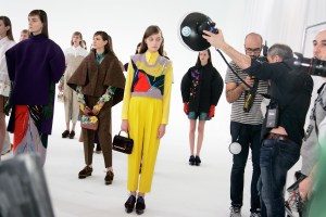 Backstage at Delpozo RTW Fall 2016
