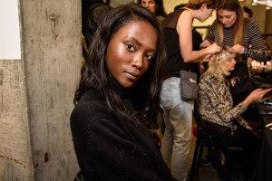 Backstage at DKNY RTW Fall 2016