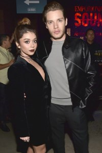 Sarah Hyland and Dominic Sherwood at Los Angeles Installment of the Emporio Armani Sounds Series