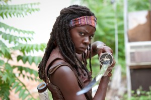 Danai Gurira as Michonne in "The Walking Dead."