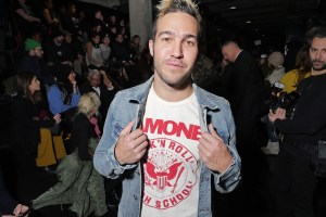Pete Wentz at Fenty Puma by Rihanna Fall 2016