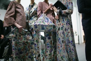 Backstage at Giorgio Armani RTW Fall 2016
