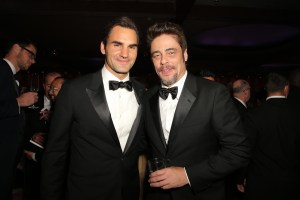 Roger Federer and Benicio Del Toro 2016 Oscars Governor’s Ball