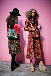 Backstage at Gucci Fall 2016