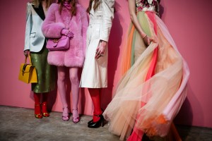 Backstage at Gucci Fall 2016