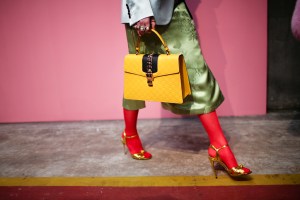 Backstage at Gucci Fall 2016