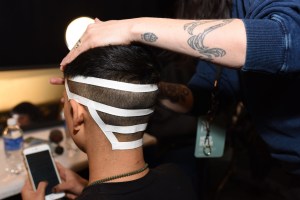 Backstage at Hood by Air RTW Fall 2016