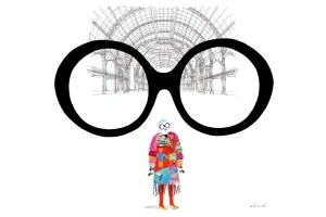 Iris Apfel sketch by Eric Giriat