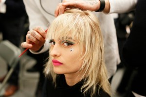 Backstage at Jeremy Scott RTW Fall 2016