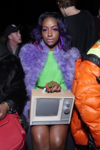 Justine Skye at Front Row at Jeremy Scott RTW Fall 2016