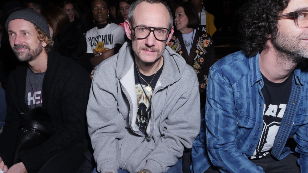 Terry Richardson at Front Row at Jeremy Scott RTW Fall 2016