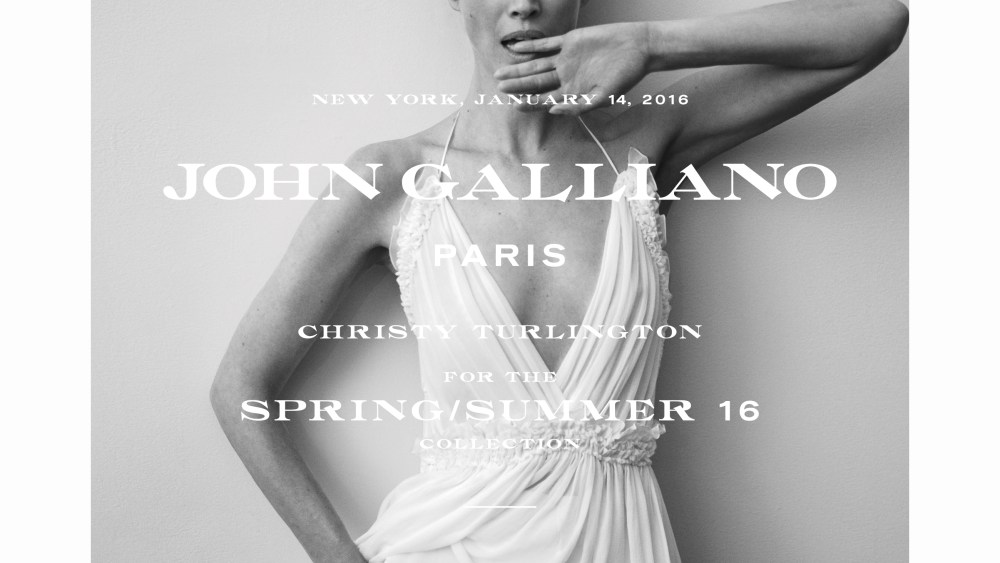 John Galliano spring 2016 ad campaign