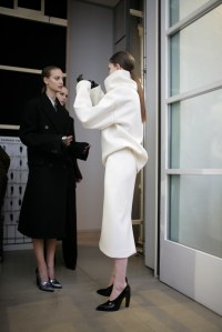 Backstage at Jil Sander Fall 2016