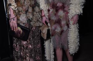 Backstage at Christopher Kane RTW Fall 2016