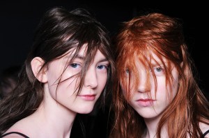 Backstage at Christopher Kane RTW Fall 2016