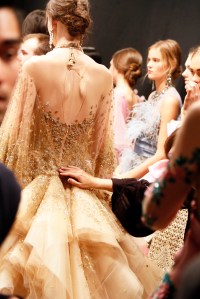 Backstage at Marchesa RTW Fall 2016