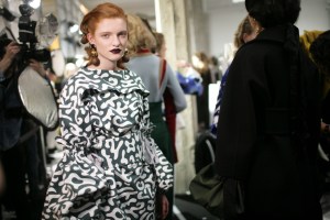 Backstage at Marni Fall 2016
