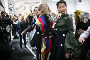 Backstage at Marni Fall 2016