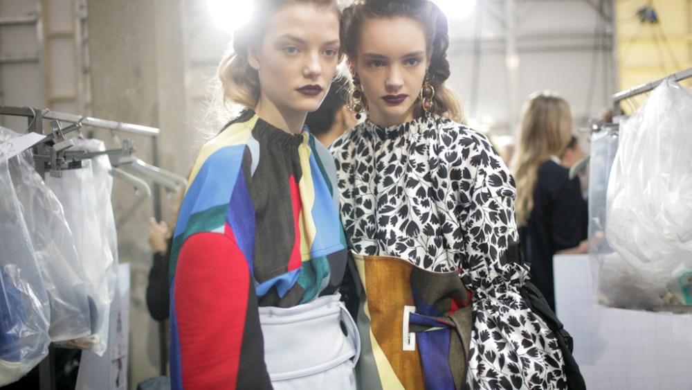 Backstage at Marni Fall 2016