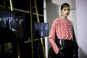 Backstage at MSGM Fall 2016