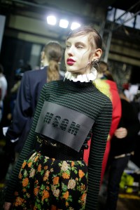 Backstage at MSGM Fall 2016