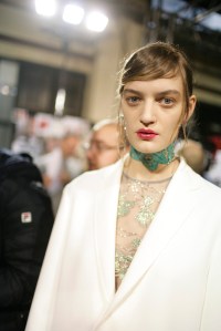 Backstage at MSGM Fall 2016