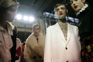 Backstage at MSGM Fall 2016