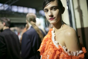 Backstage at MSGM Fall 2016