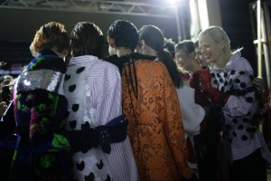 Backstage at MSGM Fall 2016