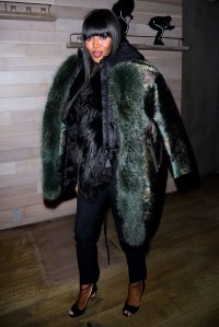 Naomi Campbell at Moncler Grenoble Dinner Party, Fall Winter 2016, New York Fashion Week, America - 13 Feb 2016