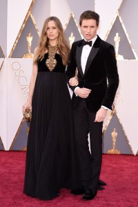 Hannah Bagshawe and Eddie Redmayne 2016 Oscars