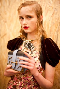 Backstage at Prada Fall 2016