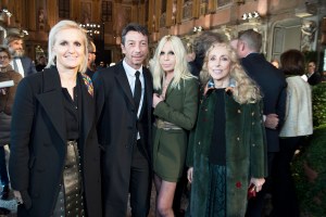 Maria Grazia Chiuri, Pierpaolo Piccioli, Donatella Versace and Franca Sozzani.