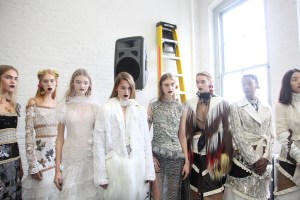 Backstage at Rodarte RTW Fall 2016