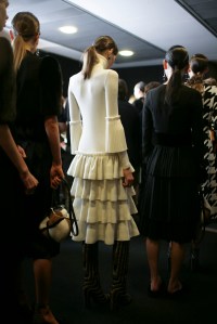 Backstage at Salvatore Ferragamo Fall 2016