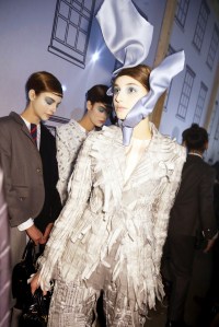 Backstage at Thom Browne RTW Fall 2016