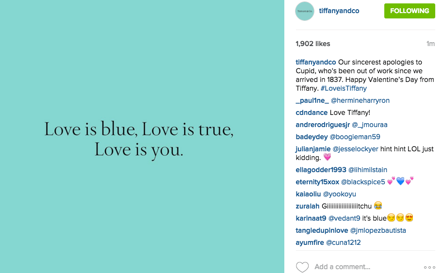 @tiffanyandco Valentine's Day