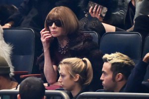 Anna Wintour front row at Yeezy RTW Fall 2016
