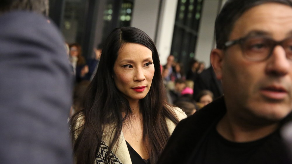 Lucy Liu Front Row at Zac Posen RTW Fall 2016