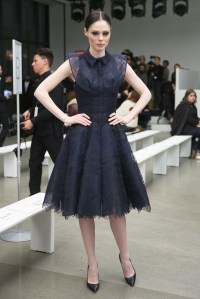 Coco Rocha at Front Row at Zac Posen RTW Fall 2016