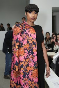 Jennifer Hudson Front Row at Zac Posen RTW Fall 2016